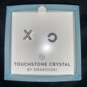 Hugs and Kisses Earrings with Swarovski Crystals